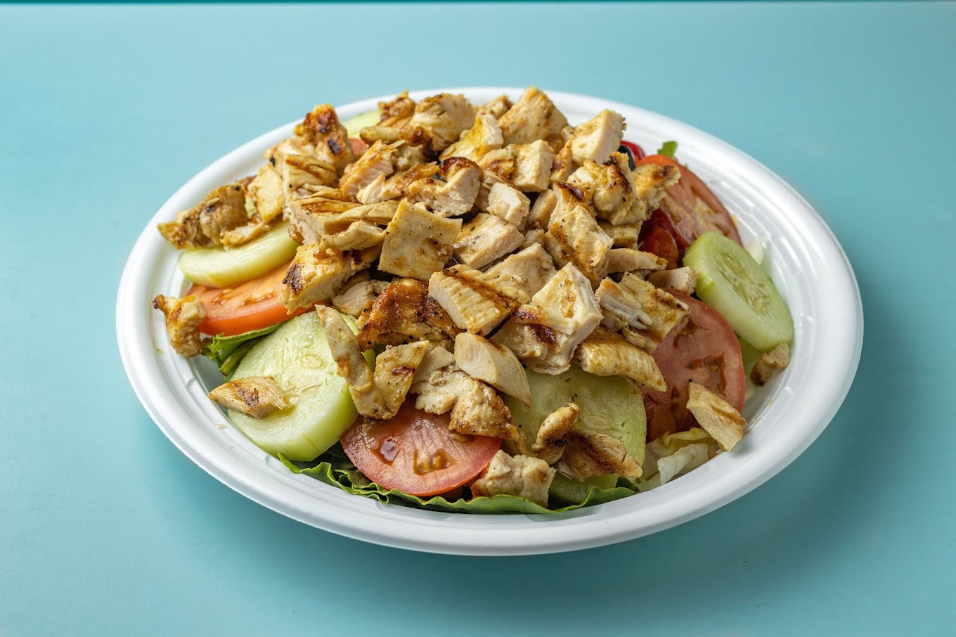 Pizza Supreme grilled chicken salad